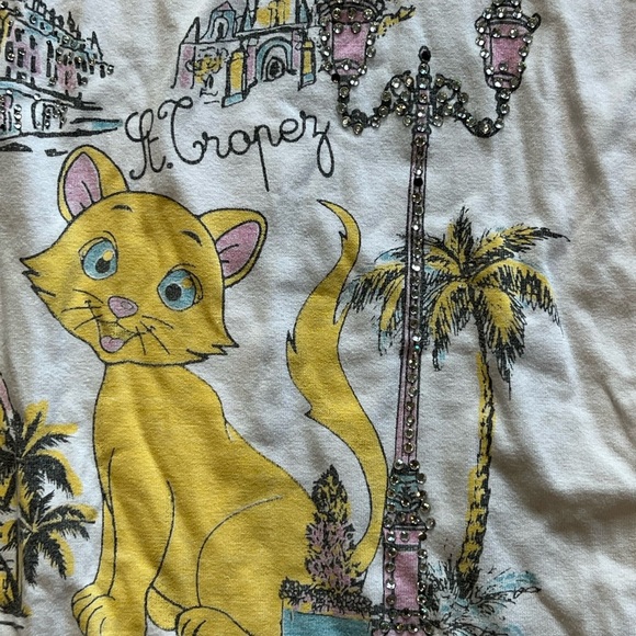 Atelier Print French Riviera Tee Monaco Nice Cannes Graphic T Shirt Girl Size  6 - Picture 2 of 5
